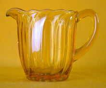 Load image into Gallery viewer, Vintage  Retro amber brown Glass Milk Jug Pitcher, 9.4cm tall, Kitchenalia