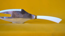 Load image into Gallery viewer, Vintage 1950s McD Stainless Meat Cheese Cake Slice Server White Plastic Handle