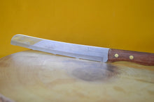 Load image into Gallery viewer, Vintage Prestige Wooden Handle Steak / Bread Knife – 31cm Kitchenware, Classic Kitchenalia