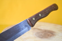 Load image into Gallery viewer, Vintage Prestige Wooden Handle Steak / Bread Knife – 31cm Kitchenware, Classic Kitchenalia