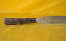 Load image into Gallery viewer, Vintage Retro Venture Spreader Cake Icing Spatula Wooden Handle, Kitchen Utensil, Kitchenalia, Made by HM Slater Sheffield