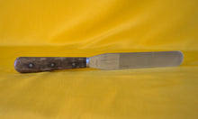 Load image into Gallery viewer, Vintage Retro Venture Spreader Cake Icing Spatula Wooden Handle, Kitchen Utensil, Kitchenalia, Made by HM Slater Sheffield