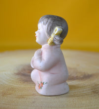 Load image into Gallery viewer, PRAYING CHILD Girl Porcelain Figurine Kneeling Vintage G Scotts W947