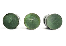 Load image into Gallery viewer, 3 x Vintage Painted Green Wooden Egg Cup, Old Kitchenalia