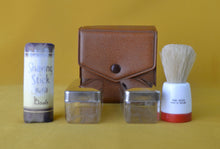 Load image into Gallery viewer, Vintage Boots Brand Mens Grooming Set in Travel Display Case, Brush, Shaving Stick, Plastic Holders and Case