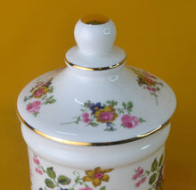 Load image into Gallery viewer, Vintage Sally Ann Bone China Jar With Lid Floral Design, Shabby Chic, Country Kitchen Kitchenalia