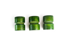Load image into Gallery viewer, 3 x Vintage Painted Green Wooden Egg Cup, Old Kitchenalia