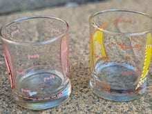 Load image into Gallery viewer, 2 x Vintage dog theme print, scruffy posh whisky drink glasses, thumbler