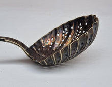 Load image into Gallery viewer, C.R. CARLSTROM Silver Plate Pierced Serving Spoon, Vintage Kitchenalia, Large Size, 22cm long