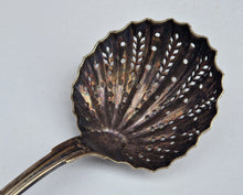 Load image into Gallery viewer, C.R. CARLSTROM Silver Plate Pierced Serving Spoon, Vintage Kitchenalia, Large Size, 22cm long