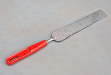 Load image into Gallery viewer, Vintage Retro Cake Icing Spreader Spatula Red Plastic Handle, Kitchen Utensil, Kitchenalia