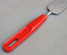 Load image into Gallery viewer, Vintage Retro Cake Icing Spreader Spatula Red Plastic Handle, Kitchen Utensil, Kitchenalia