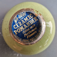 Load image into Gallery viewer, Ye Olde Ceramic Pomander, Aidees of Torquay Bovey Tracey Devon Rose Flower Pomander, Closet & Drawer Sachet from England