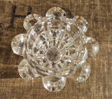 Load image into Gallery viewer, Vintage Retro 1960s/70s Reims France French Cut Glass Candle Holder Stick