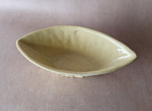 Load image into Gallery viewer, Vintage Boat Shape Brush Yellow Ceramic Planter Mid Century Indoor Outdoor Pottery Vase