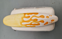 Load image into Gallery viewer, Ceramic Camper Van with Surfboard Figure Yellow 8 Ball Salt / Pepper Shaker Spice Pot