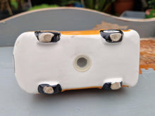 Load image into Gallery viewer, Ceramic Camper Van with Surfboard Figure Yellow 8 Ball Salt / Pepper Shaker Spice Pot