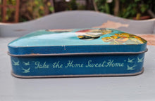 Load image into Gallery viewer, Antique Full-Colour Tin by Bluebird Toffee of England: 'TWO SONGBIRDS'