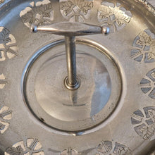 Load image into Gallery viewer, Vintage Silver Metal Fruit & Cupcake Stand Basket Elegant Leaf Pattern