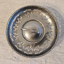 Load image into Gallery viewer, Vintage Silver Metal Fruit & Cupcake Stand Basket Elegant Leaf Pattern