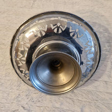 Load image into Gallery viewer, Vintage Silver Metal Fruit & Cupcake Stand Basket Elegant Leaf Pattern