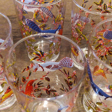 Load image into Gallery viewer, Vintage Bird-Themed Glasses Set Retro 10 Piece Drinks Set