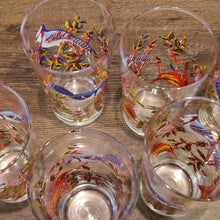 Load image into Gallery viewer, Vintage Bird-Themed Glasses Set Retro 10 Piece Drinks Set