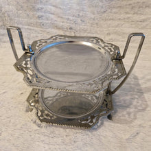 Load image into Gallery viewer, Vintage 2-Tier Metal Cake Stand Classic Serving Plate 17.5 cm High