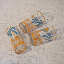 Load image into Gallery viewer, Vintage Mid-Century Palm Tree and Sailboat Glasses Set of 3 1950s