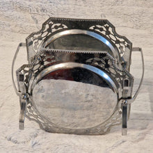 Load image into Gallery viewer, Vintage 2-Tier Metal Cake Stand Classic Serving Plate 17.5 cm High