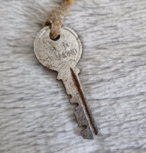 Load image into Gallery viewer, Vintage Diamond Lock Company Chrome Plated Laminated Large Padlock & Original Key
