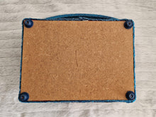 Load image into Gallery viewer, Vintage 1980s Retro Floral Sewing Basket – Rectangular Shape with Blue, Pink & Red Flowers