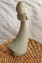 Load image into Gallery viewer, Vintage Ivory Princess Enesco Parastone Lady Holding Abyssinian Cat Figurine