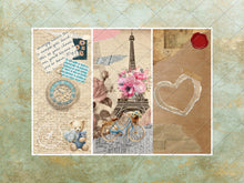 Load image into Gallery viewer, Junk Journaling Kit Digital Collage Sheets, Junk Journal Collage Papers, Junk Journal Digital Papers Printable , Junk Journaling Ephemera