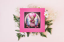 Load image into Gallery viewer, Cute Teddy Bear ClipArt Stained Glass Window Style Artwork Graphics, Teddy portrait, Instant Digital Download, High Quality Jpeg Images