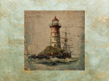 Load image into Gallery viewer, Retro Stock Images, Journaling Supplies, Nautical Theme Images, Sea Creatures, Ships, Maps, Old Paper Background, Instant Digital Download