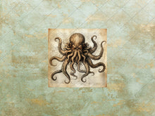 Load image into Gallery viewer, Retro Stock Images, Journaling Supplies, Nautical Theme Images, Sea Creatures, Ships, Maps, Old Paper Background, Instant Digital Download