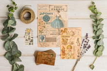 Load image into Gallery viewer, Printable Junk Journal Papers | 8 Vintage A5 Collage Pages | Digital Ephemera Kit | Instant Download | Antique Advertisements, Alice in Wonderland, Natural History | JPEG & PDF