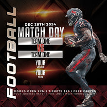 Load image into Gallery viewer, American Football Theme Sports Templates and Graphics Pack , Editable PSD Photoshop Template , png Graphics Images, Jpeg Wallpaper Image