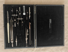 Load image into Gallery viewer, Vintage Harling London Technical Drawing Instrument Set Drafting Compass & Tool