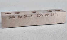 Load image into Gallery viewer, MACHINIST LATHE MILL Block DRG No 56-3-4I06 PP Ltd