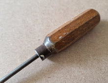 Load image into Gallery viewer, Vintage Wooden Handle Screwdriver Slotted Flat Head RARE Tool 17.5cm long