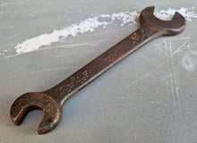 Load image into Gallery viewer, Vintage antique heavy duty cast iron spanner , 1/2 W 3/16 F / 3/8 W 7/16 W