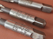 Load image into Gallery viewer, 3 x Dormer 3/8 (U)NC, 16 , 8.0mm Drill GT Taper Threading Tap, Made In England