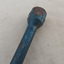 Load image into Gallery viewer, Vintage Blue Metal Car Wheel Brace / Lug Wrench 4-Way Cross Spanner Tool