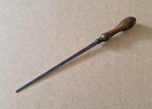 Load image into Gallery viewer, Vintage Pad Saw Wooden Handle With Brass Ferrule 31.5cm Long