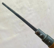 Load image into Gallery viewer, Vintage wooden handled pad saw, 30cm long , Old used tool