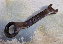 Load image into Gallery viewer, Open and close end spanner wrench marked 468 , small classic vintage garage tool