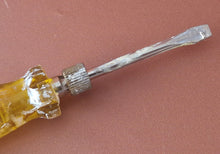 Load image into Gallery viewer, Adaptable screwdriver multi screwdriver with 7 multi bits , Yellow Clear Plastic