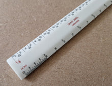 Load image into Gallery viewer, VINTAGE CRAIG BROS SACRISTON RULER RULE - STATIONARY HISTORICAL IN SLEEVE CASE